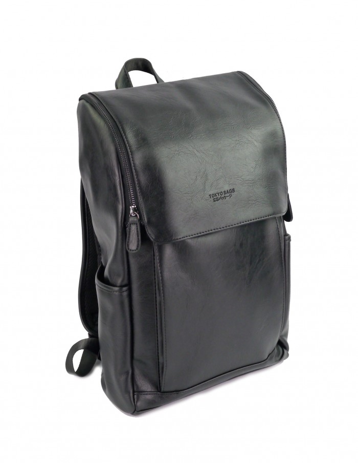 vegan leather backpack