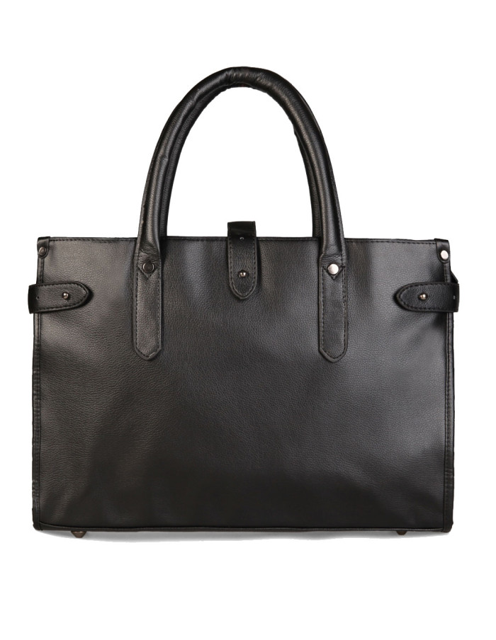 Handa Modern Messenger Bag Classic Black - Tokyobags.co