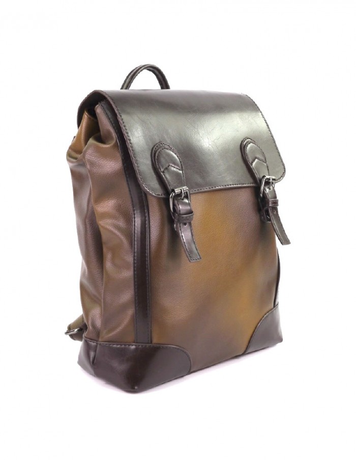 New Bubbly Japan Mens Backpack (Brown/Multi)