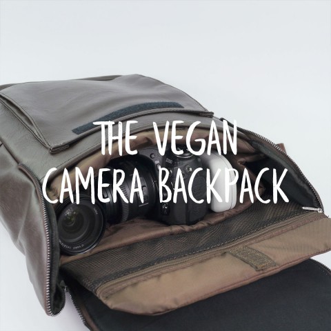 vegan camera backpack