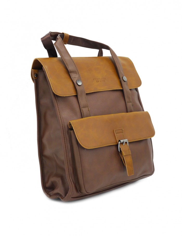 vegan leather backpack