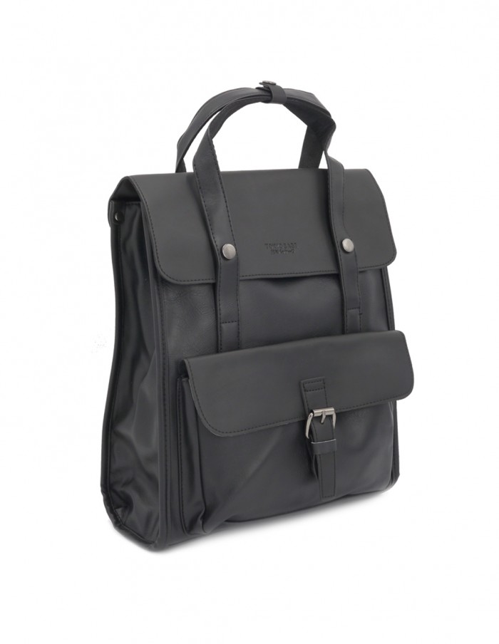 vegan leather backpack