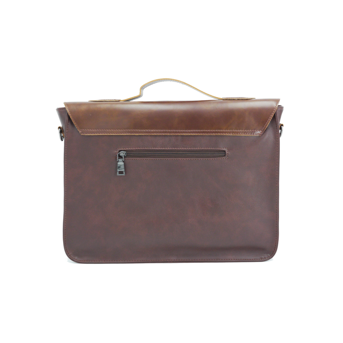 vegan leather briefcase
