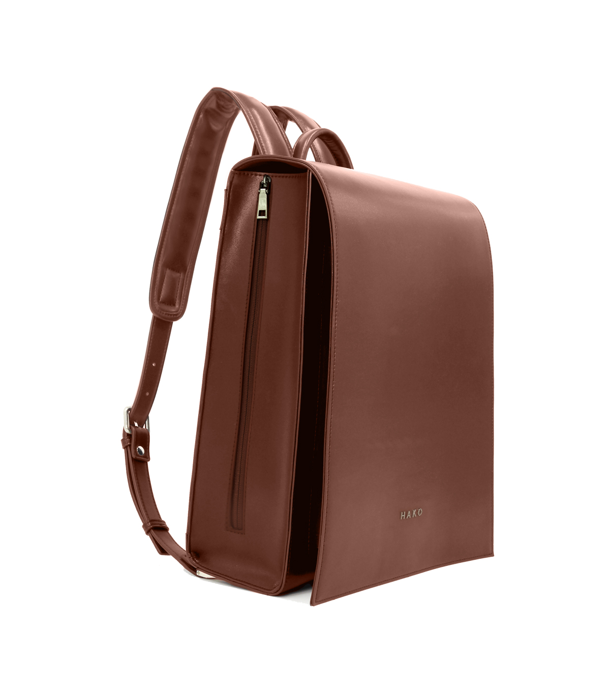 Hako One Randoseru backpack in brown vegan leather